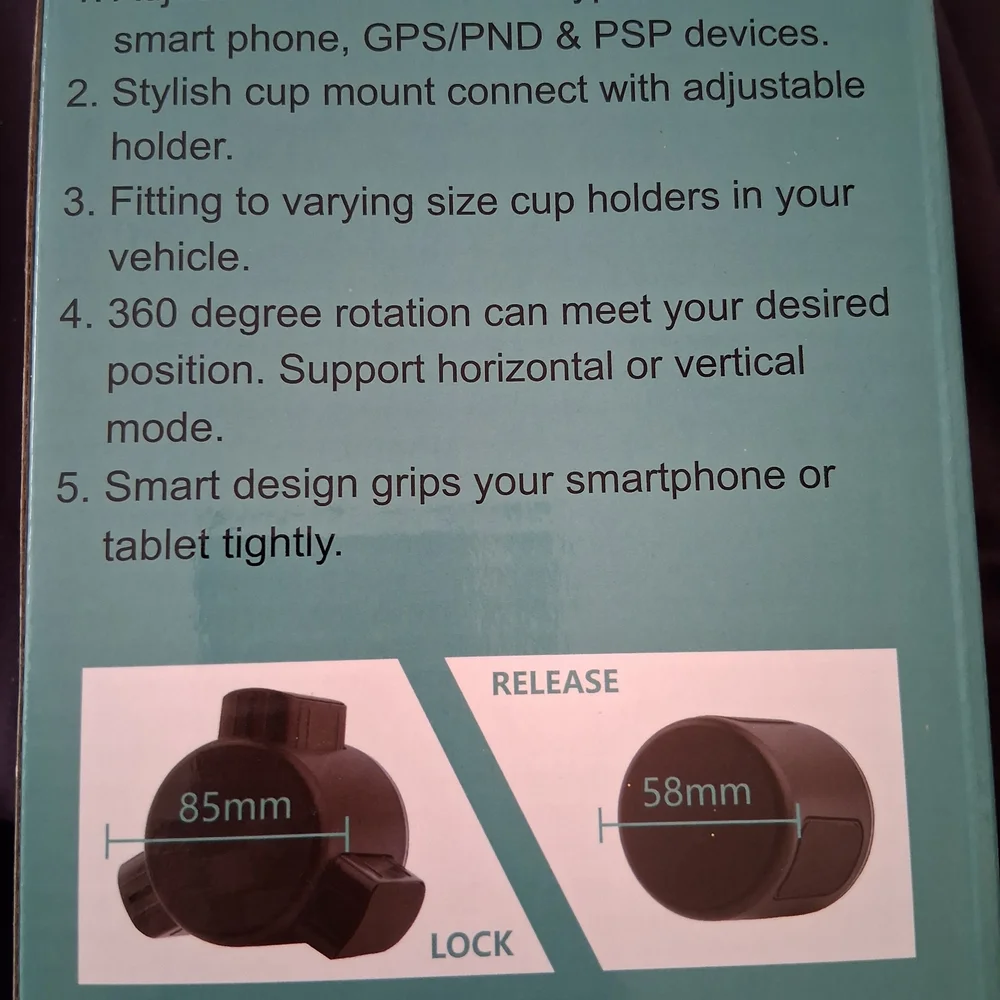 Universal Black Car Phone Holder Mount